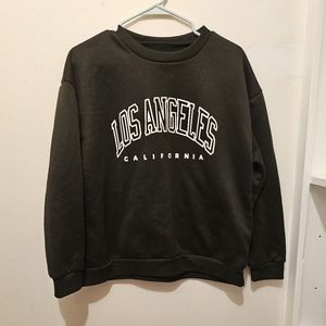 black crewneck sweatshirt